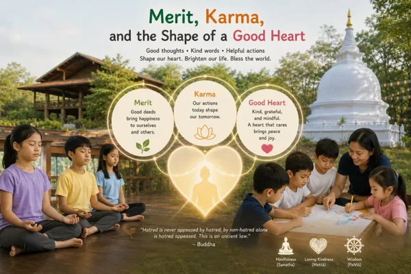Merit, karma, and the shape of a good heart